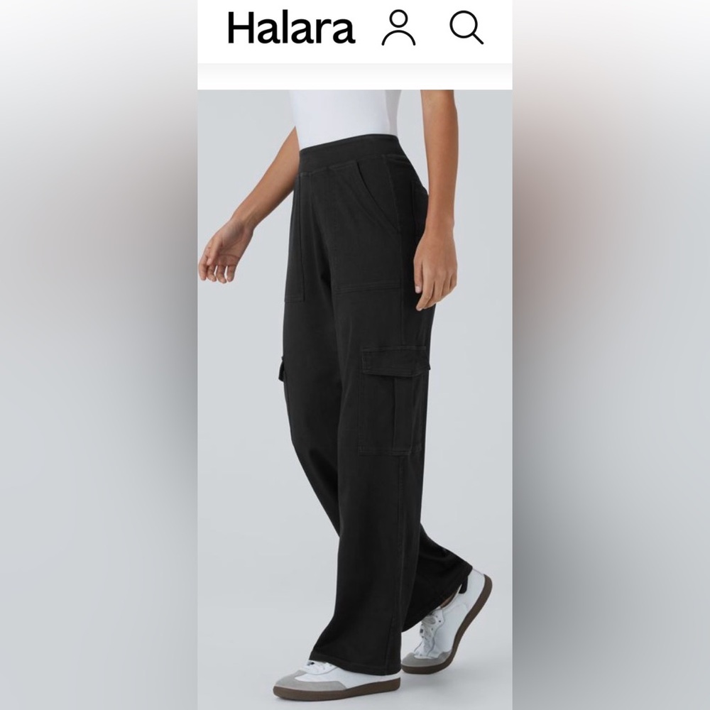 Halara Flex™ Mid Rise Pockets Straight Leg Casual Cargo S - Picture 1 of 7